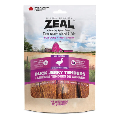 ZEAL Natural Dog Jerky Tenders | Glycerin-Free Real Meat First | Duck Recipe | 