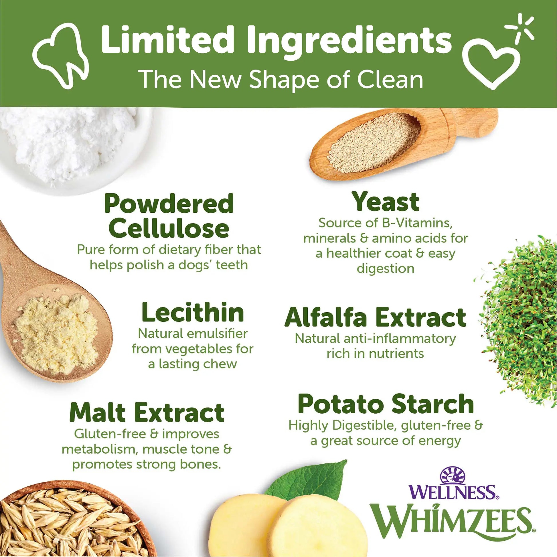 WHIMZEES Wellness Brushzees Medium Dog Dental Treats