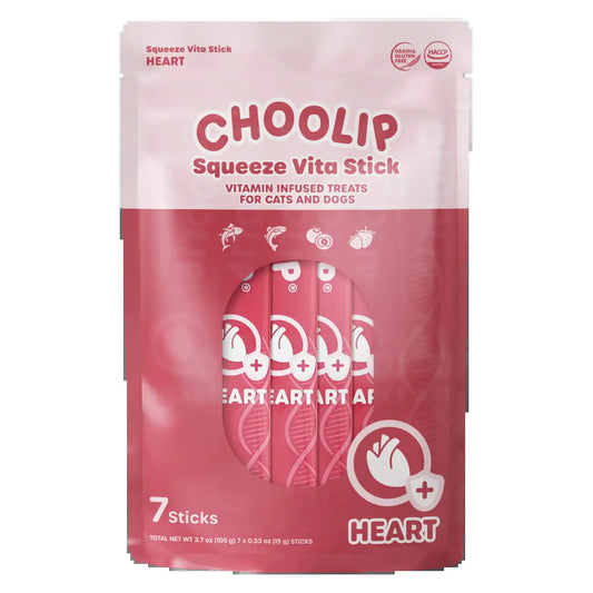 Choolip Squeeze Vita Stick Heart Lickable Pet Health Food Treats
