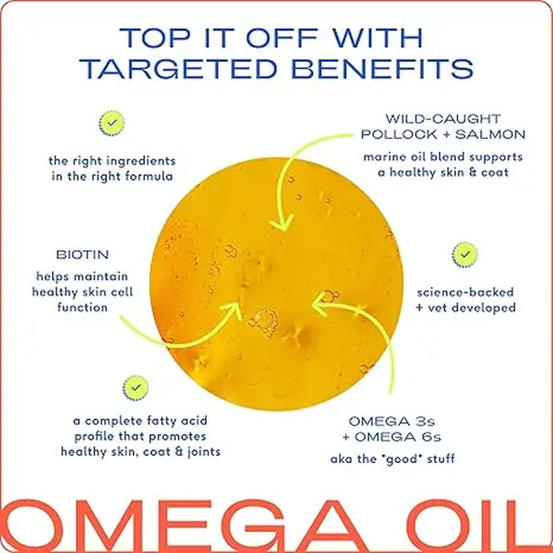 Native Pet Omega 3 Fish Oil for Dogs & Cats - Promotes Healthy Skin, Shiny Coat, & Strong Joints - Fast-Absorbing Omega 3 6 9 