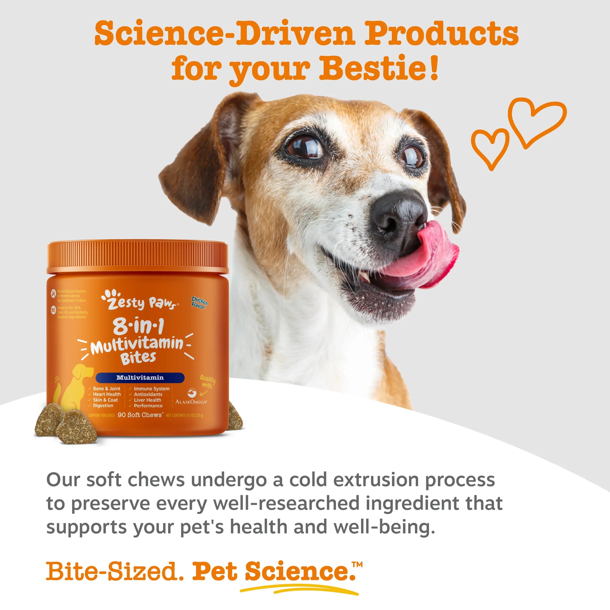 Zesty Paws 8-In-1 Chewable Multivitamin Bite for Dogs