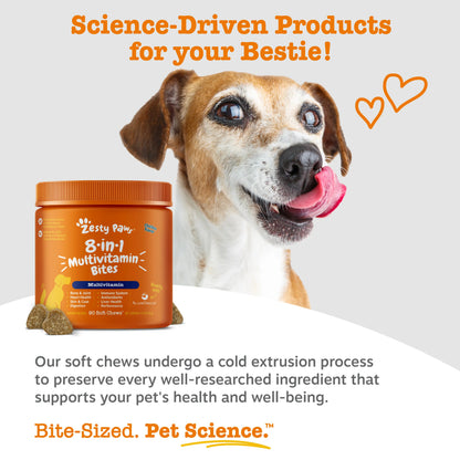 Zesty Paws 8-In-1 Chewable Multivitamin Bite for Dogs
