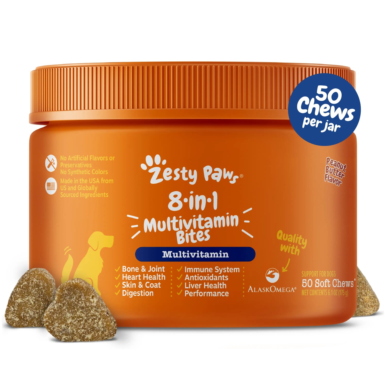 Zesty Paws 8-In-1 Chewable Multivitamin Bite for Dogs