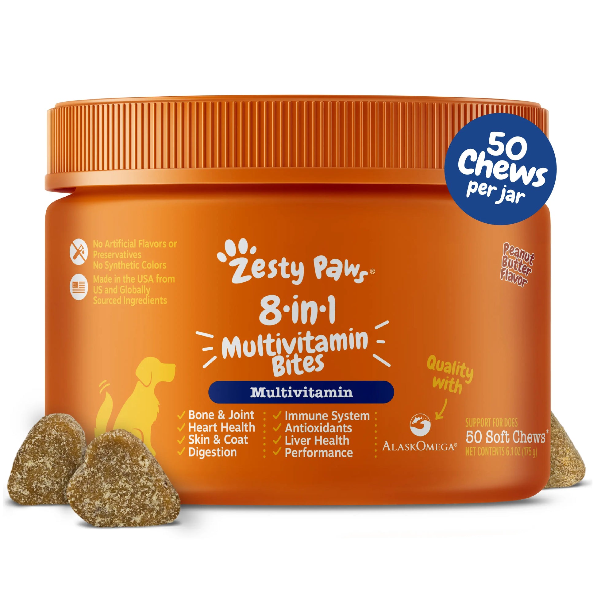 Zesty Paws 8-In-1 Chewable Multivitamin Bite for Dogs