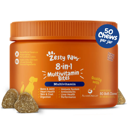 Zesty Paws 8-In-1 Chewable Multivitamin Bite for Dogs