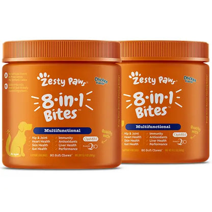 Zesty Paws 8-In-1 Chewable Multivitamin Bite for Dogs